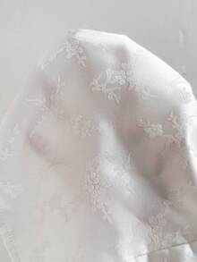 EastFlair Women's Floral Jacquard Snap Button Design Fashion Tube Top - White - View 7