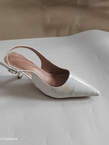 CUCCOO SZL Zapatos de tacón alto de punta elegantes y de moda para fiestas - Blanco - Ver 11
