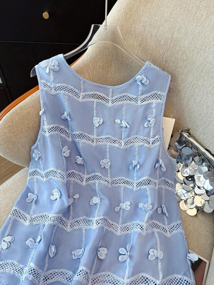 GlowEve CURVE Camisa Azul Casual e Versátil de Tamanho Grande para Mulheres - Azul - Visão 4