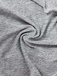 Modelyn Große Größen Lässig Schmetterling Muster Kordelzug asymmetrischer Saum Top und Hose Zweiteiler, Herbst - Grau - Übersicht 7