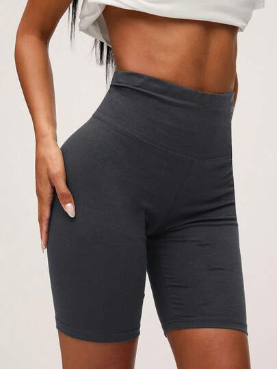 SHEIN BASICS 1 pieza Pantalón corto deportivo con cinturilla ancha
