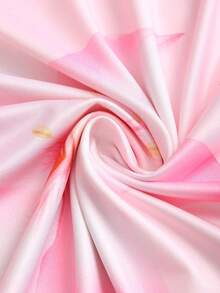 Sweetra Women's Pink Floral Print High Elasticity Deep V-Neck Camisole Tie-Up Fitted Low Waist Sexy Sweet Romantic Beach Vacation 2-Piece Set - Pink - View 7