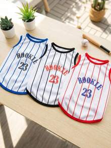 PETSIN 宠物春季新款狗狗服装 动物用品 宠物服装 狗狗背心 猫咪T恤 泰迪熊套装 小型动物服装 休闲酷炫背心 狗狗服装 猫咪服装 春夏两季新款背心 - 彩色 - 查看 1