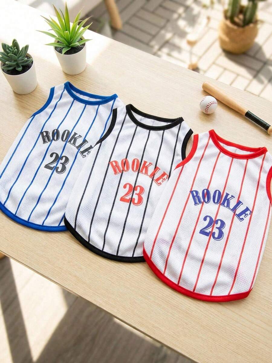 PETSIN 宠物春季新款狗狗服装 动物用品 宠物服装 狗狗背心 猫咪T恤 泰迪熊套装 小型动物服装 休闲酷炫背心 狗狗服装 猫咪服装 春夏两季新款背心 - 彩色 - 查看 1