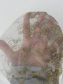 Elenzga Đầm nữ thêu họa tiết chắp vá, dáng rộng, thướt tha. - trắng - Xem 5