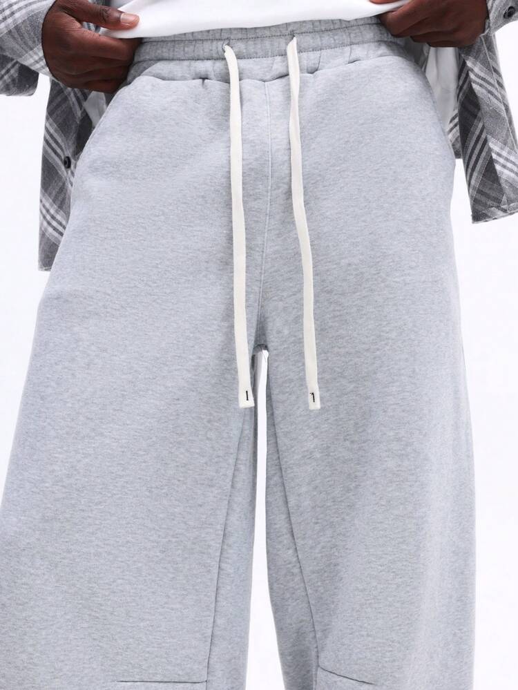 Loose Fit Drawstring Sweatpants With Pockets