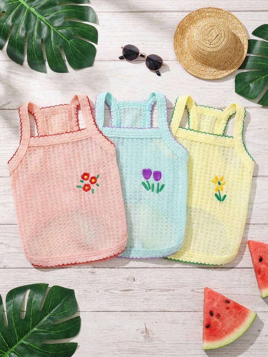 PETSIN Quần áo thú cưng mùa xuân mới, đồ dùng cho thú cưng, quần áo cho thú cưng, áo ba lỗ cho chó, áo thun cho mèo, trang phục cho gấu bông, trang phục cho động vật nhỏ, áo ba lỗ thường ngày mát mẻ, quần áo cho chó, quần áo cho mèo, áo ba lỗ hai mùa xuân hè mới. - Nhiều màu - Xem 1