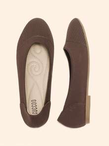 CUCCOO BASICS Women's Casual Versatile Flat Loafers For Daily Commute - Coffee Brown - View 5