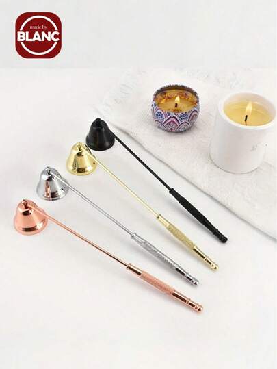 Madebyblanc 1件套蜡烛配件套装，包括蜡烛熄灭器、不锈钢切割器和修剪器，适用于家居装饰、派对和婚礼。