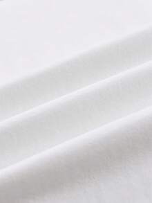 SHEIN X Care Bears Men's Minimalist Printed Round Neck Short Sleeve T-Shirt - White - View 7