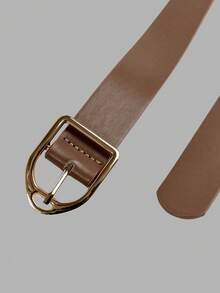 Firerie Kids Đầm chữ A màu kaki thanh lịch dành cho bé gái tuổi teen, thích hợp mặc đi làm hàng ngày, kiểu dáng bất đối xứng vai, có thắt lưng. - Màu Khaki - Xem 5