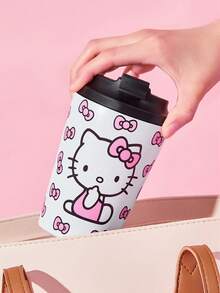 HELLO KITTY AND FRIENDS | SHEIN 360 Ml / 12 Oz Leak-Proof Stainless Steel, Convenient To Carry, Portable Cup - White - View 8