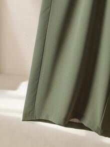 Lacomfia Women's Linen-Like Striped Loose Long Shirt And Wide Leg Pants Set, Casual Comfortable Versatile Plus Size - Multicolor - View 3