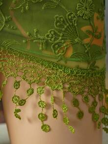 EgrlEra Women's Spaghetti Strap Halter Top + Mini Skirt 2 Pieces Set, Fashionable Summer Outfit Green Two Piece Fairy Outfit Goddess Outfit Green Clothes Women Dance Costume - Green - View 7