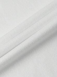 PAVTROS 2pcs Men's Solid Color Round Neck Short Sleeve T-Shirt Plain Tees - White - View 3