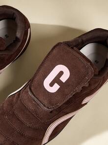 CUCCOO EASI 女士时尚百搭休闲系带运动鞋 - 咖啡棕 - 查看 4