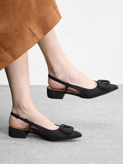 CUCCOO BIZCHIC Women's Pointed Toe Solid Color Comfortable Flat Casual Loafers Spring Shoes Spring Break Easter For Christmas