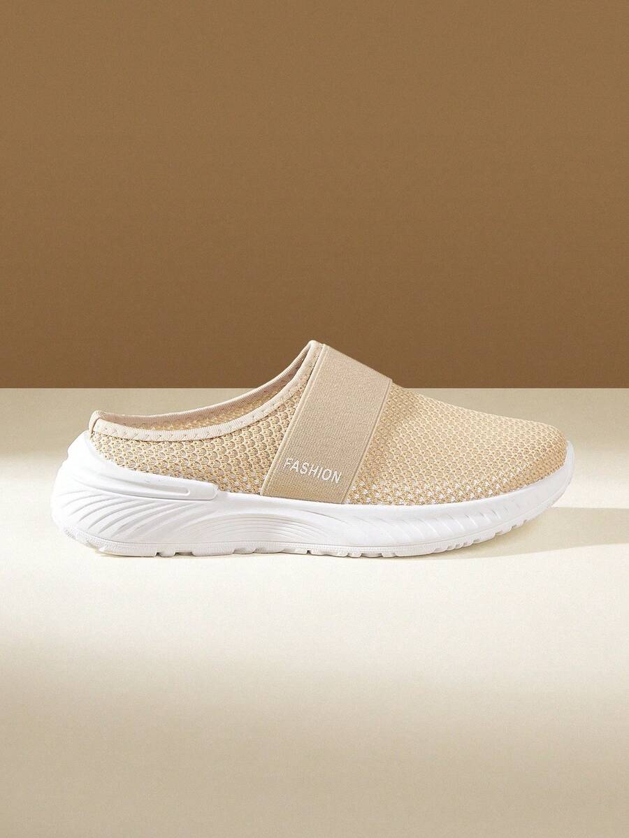 CUCCOO EASI Women's Versatile Casual Slip-On Breathable Shoes - Beige - View 1