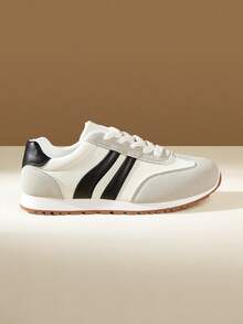 CUCCOO EASI 女士休闲运动鞋 - 黑與白 - 查看 1