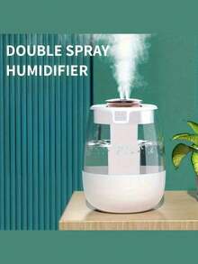 Large Capacity Ultra-Quiet Mist Humidifier With USB - Perfect For Bedroom & Office Desk, High Capacity, Ideal Humidifier For Home And Bedroom - Multicolor - View 2