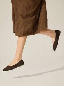 CUCCOO BASICS Women's Casual Versatile Flat Loafers For Daily Commute - Coffee Brown - View 6