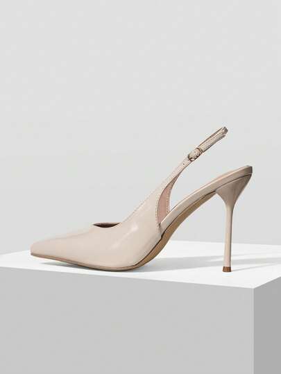 Mnmlis Women's Shoes: Pointed Toe, Stylish And Fashionable, Versatile, Low-Cut, High-Quality Feel, Heels, Suitable For Work, Social Gatherings, Parties, Holidays, Weddings, Vacations.