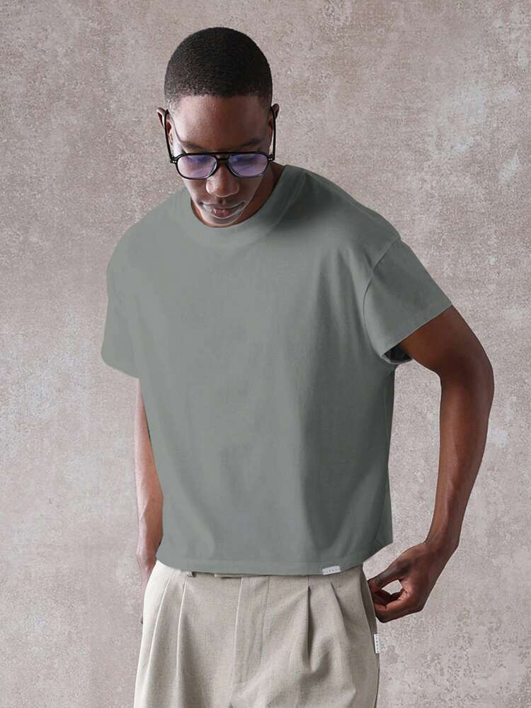 Essential Cropped Fit Kurzarm-T-Shirt