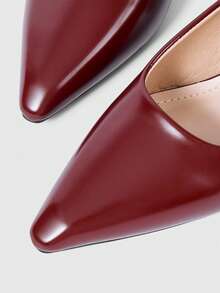Sleekvia 女士高跟鞋 - 酒紅色 - 查看 8