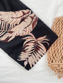 Travachic KIDS Tween Girls' Vacation Casual Black Knit Floral Print Tank Top And Pants Set - Multicolor - View 5