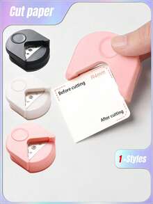 1 pieza Cortador de esquinas redondas, Herramienta de bisel R4, Redondeador de papel y fotos, Recortador de esquinas de películas laminadas, Recortador de ángulos para tarjetas, Útiles escolares, Regreso a clases - Multicolor - Ver 1