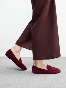 CUCCOO BIZCHIC 女士平底鞋 - 酒紅色 - 查看 3