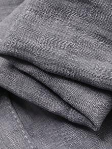 DAZY Conjunto informal de 2 piezas para mujer con top de tirantes plisado de unicolor y pantalones anchos plisados, conjunto de ropa de estar en casa para verano - Gris - Ver 3