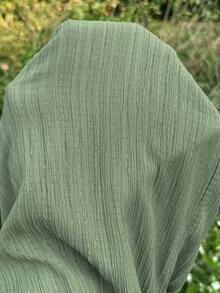 SHEIN 孕妇纯色打结休闲连体裤，春夏款 - 綠色 - 查看 5