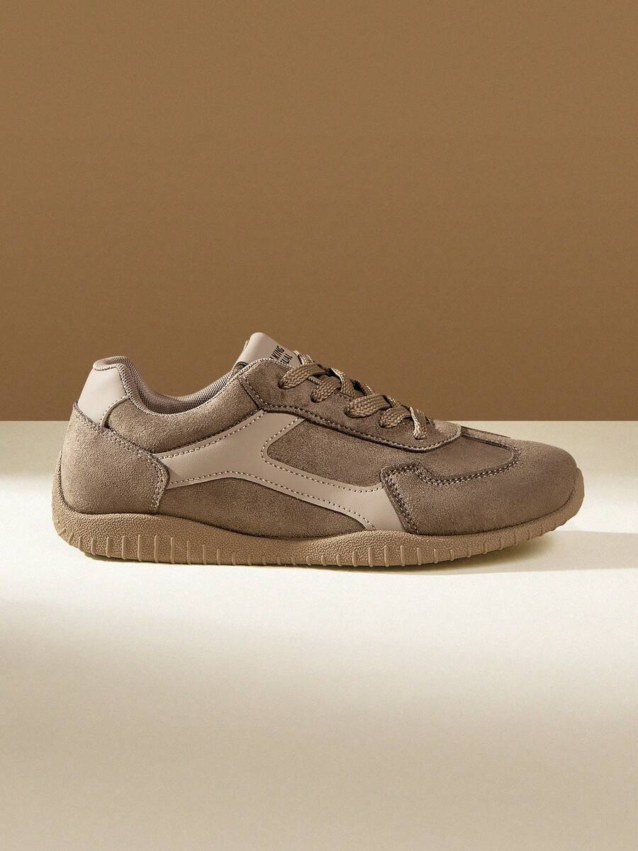 CUCCOO EASI 女士平底舒适休闲运动鞋 - 卡其色 - 查看 1