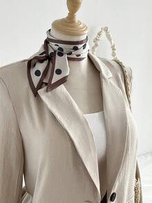 Elamini 女士卡其色薄款西装外套，休闲工作装，百搭舒适，春夏款 - 卡其色 - 查看 3