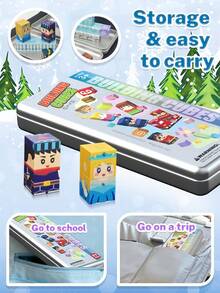 MINKOJA - SELECTS 27PCS Iron Box Magnetic Block,Magnetic Blocks,Creative Games,Children Toys,Easter,Easter Gift,Childen's Day,Travel Toys,Magnetic Blocks,Building Blocks,Kids Magnetic Building Block Toys - color - View 4