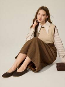 CUCCOO BASICS Women's Casual Versatile Flat Loafers For Daily Commute - Coffee Brown - View 4