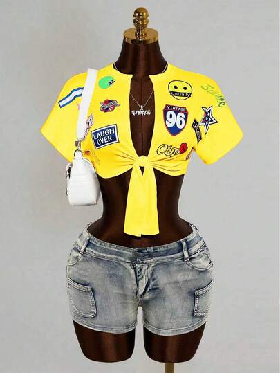 Mistrie Summer Sexy Women's T - Shirt V Collar