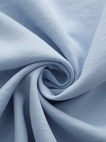 EMERY ROSE 女士蓝色方领蝴蝶结露背系带喇叭连衣裙，设计优雅，品质上乘，适合生日礼物、约会、派对、情人节、劳动节、教师节、返校、旅行等场合，春夏新款时尚连衣裙 - 藍色 - 查看 5