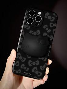 HELLO KITTY AND FRIENDS | SHEIN 卡通黑色手机壳，兼容 11 - 17 Pro Max - 黑色 - 查看 2