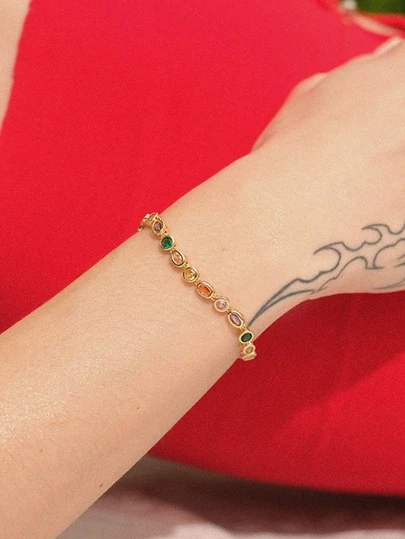 Glisma Pulseras de cadena para mujer, conjuntos, dinero antiguo, metálico/textura, piedras preciosas, para mamá/mujer/niña/madre, premium, vintage, elegante, dorado, Pascua, viaje/playa/vacaciones, bohemio, grunge