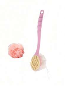 SHEIN Cepillo de ducha de mango largo, cepillo multiusos para exfoliación de espalda y limpieza de ducha - Multicolor - Ver 9