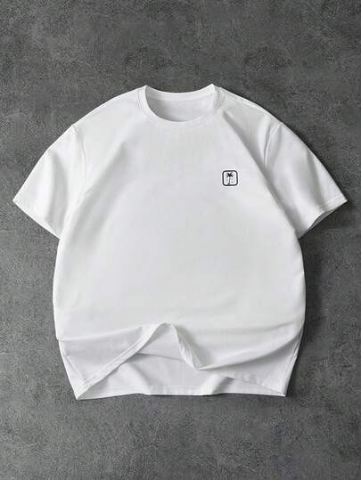 PAVTROS 男士夏季字母印花圆领短袖休闲 T 恤男士夏季服装男士街头潮流街头潮流 T 恤男士落肩 T 恤、街头潮流、男友礼物、返校、图案 T 恤、返校