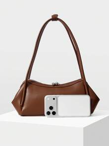 MOTF WOMEN'S SHOULDER BAG, EXQUISITE BROWN BAG, SIMPLE DAILY VERSATILITY - Brown coffee - View 3
