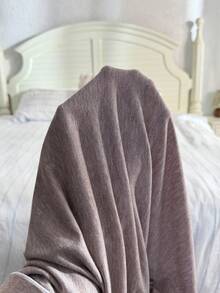 SHEIN Set de ropa de estar en casa de maternidad con bordado de letras y ribete de contraste en las mangas cortas - Caqui - Ver 6