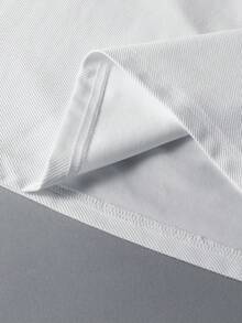 PAVTROS Men Solid Color Round Neck Plain Casual Short Sleeve T-Shirt, Boyfriend Gift - White - View 5