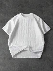PAVTROS Men T-Shirts Fit Crew Neck Short Sleeve Summer Tee - White - View 1