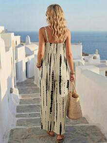 Faunlyn Women's Casual Tie-Dye Wide Leg Jumpsuit, Fashionable & Versatile, Spring/Summer - Multicolor - View 2