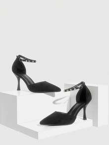 CUCCOO SZL Zapatos de tacón alto para mujer - Negro - Ver 7