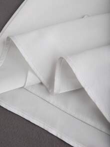 GlowEve Women's Square Neck Sleeveless Dress With Bow Design - White - View 6